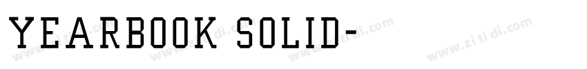 Yearbook Solid字体转换